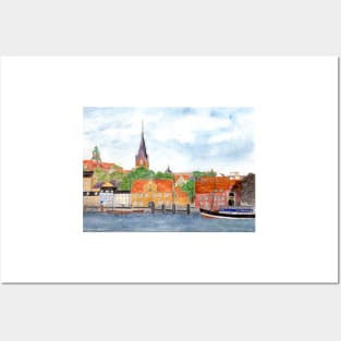 Flensburg harbor Posters and Art